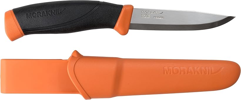 Mora Companion Sandvik Stainless Fixed Blade Burnt Orange